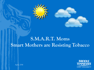 Why SMART Moms? - Middle Tennessee State University