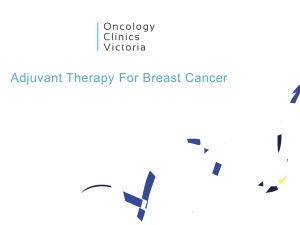 Breast Cancer - Adjuvant Chemotherapy