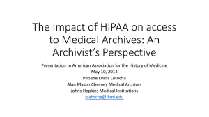 American Association for the History of Medicine 2014 slides