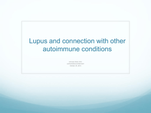 Lupus and connection with other autoimmune conditions