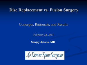 Cervical disc replacement