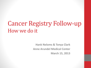 Cancer Registry Follow