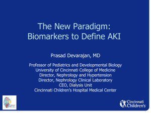 Devarajan-AKI Biomarkers - Pediatric Continuous Renal