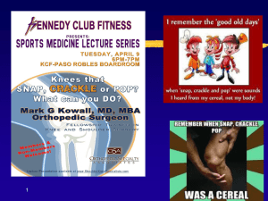 Kennedy Club "Knee Talk"