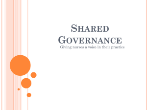 Intro to Shared Governance for UPC