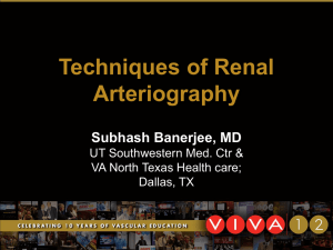 Renal Artery Angiography
