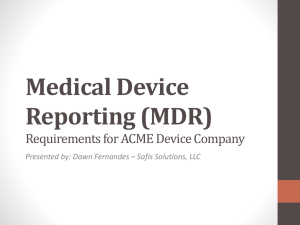 MDR - Indiana Medical Device Manufacturers Council