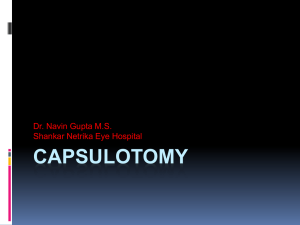 Shortened-Capsulotomy