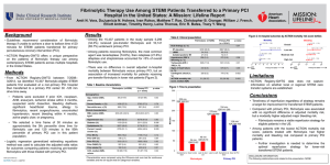 Fibrinolytic Therapy Use Among STEMI Patients Transferred to a