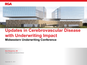 2014 Updates in Cerebrovascular Disease with Underwriting Impact