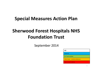 Sherwood Forest Hospitals - Our improvement plan