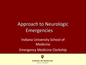Neurologic emergencies