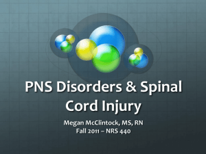 PNS Spinal Cord Inj