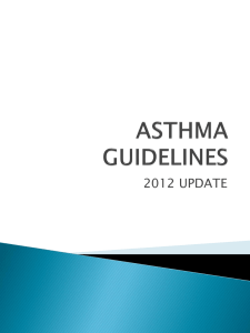 ASTHMA GUIDELINES