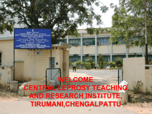About CLTRI - Central Leprosy Teaching & Research Institute