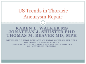 US Trends in Thoracic Aneurysm Repair
