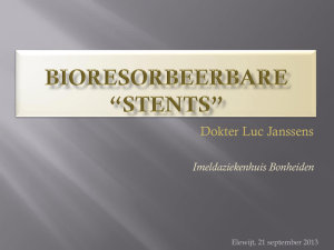 Bioresorbeerbare *stents*