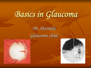 Basics in glaucoma