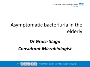 Asymptomatic bacteriuria