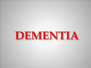 dementia - Bradford VTS