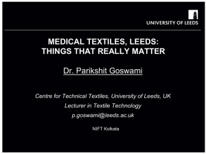 Medical textiles, Leeds
