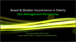 Bowel & Bladder Incontinence In Elderly Skin Management