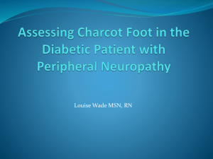 Assessment of Charcot Foot in the Diabetic Patient with Peripheral