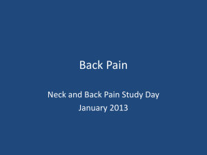 Back Pain (MS Powerpoint)