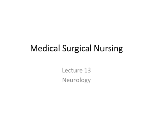 Lecture 13 Neurology - Porterville College