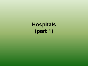 Lesson 7 - Hospitals