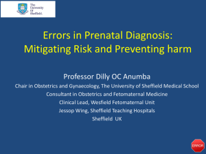 Errors in Prenatal Diagnosis - obgynkw