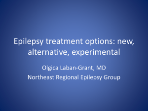 New and alternative epilepsy treatments: Olgica Laban