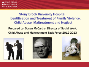 Identification and Treatment of Family Violence