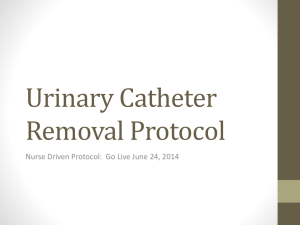 Urinary Catheter Removal Protocol