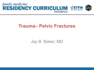 STFM Trauma Curriculum Pelvic Fracture