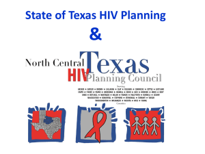 The HIV Treatment Cascade & Texas Priorities