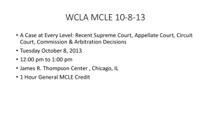 WCLA MCLE 7-9-13