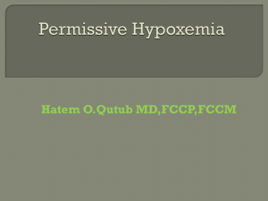 Permissive Hypoxemia