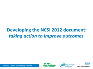 Developing the NCSI 2012 document