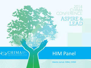 HIMs In Action - 2014 chima conference
