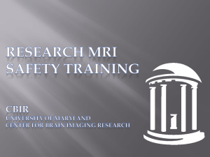 MRI Safety Training PowerPoint Presentation