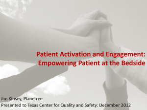 Patient Activation and Engagement