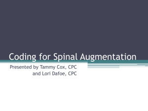 Coding for Spinal Augmentation