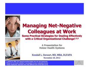 Managing Net-Negative Employees