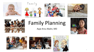 familyplanning2014 - University of Yeditepe Faculty of Medicine, 2011
