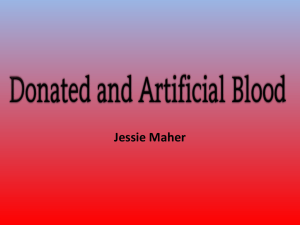 Power point part b assessment 1- Blood artificial - Jannali