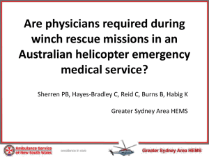 Are physicians required during winch rescue