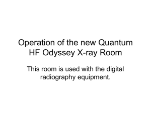 New Power Point/Operation of the new Quantum HF Odyssey X-ray