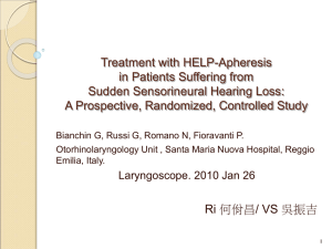 Treatment with HELP-Apheresis in Patients Suffering from Sudden