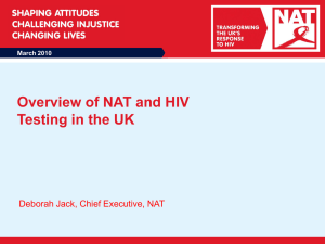 HIV testing in the UK